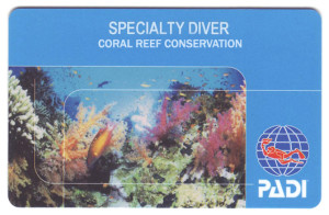 Project AWARE Coral Reef Conservation Specialty 