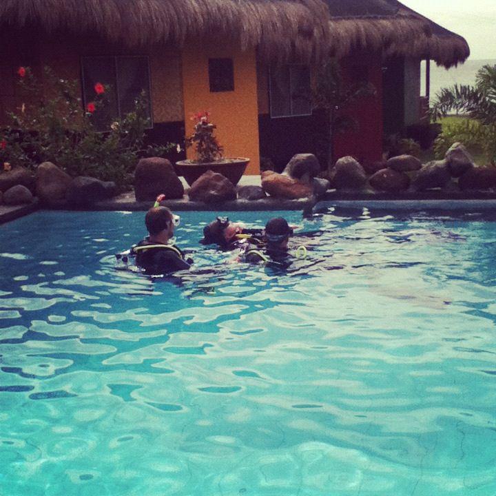 divemaster trainee Marc during his rescue course